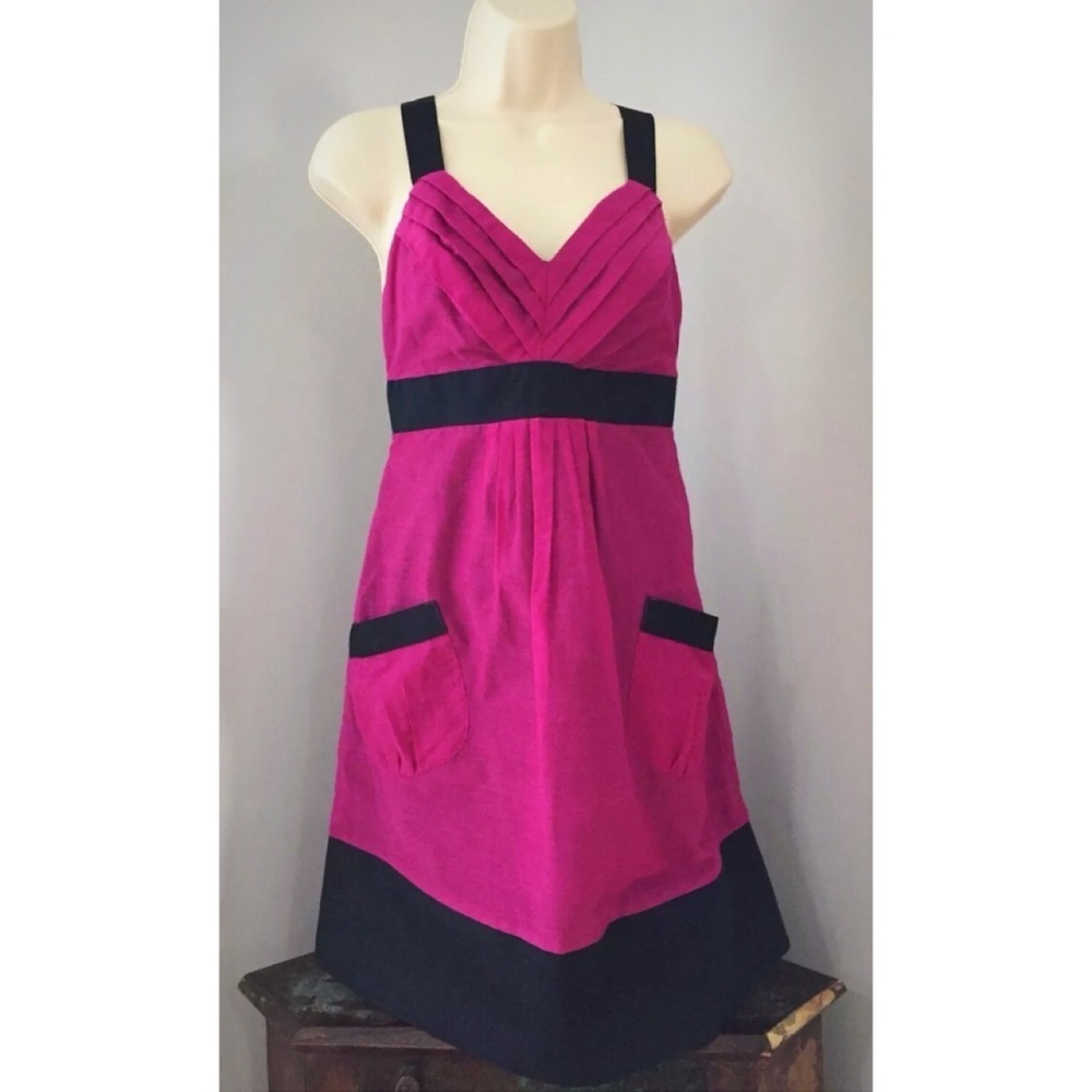 BUFFALO DAVID BITTON Silk-Blend Criss-Cross Dress – Size S